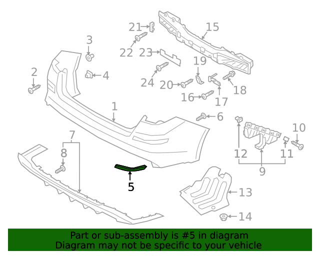 GENUINE Rear Bumper Reflector RIGHT RH for 2019 2020 Kia Optima 92406D4500