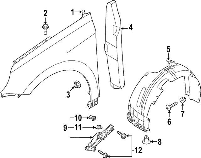 GENUINE Front Bumper Side Bracket LEFT for 2022-24 HYUNDAI IONIQ 5 86551GI000
