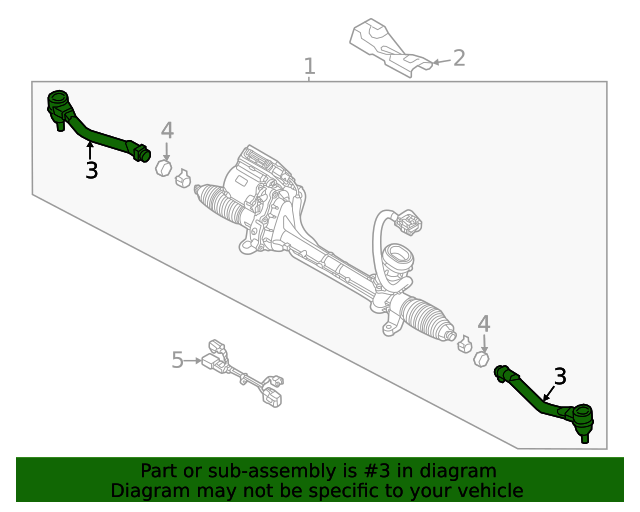 GENUINE Outer Tie Rod End LEFT DRIVER LH for 2015-2021 Kia Sedona 56820A9000