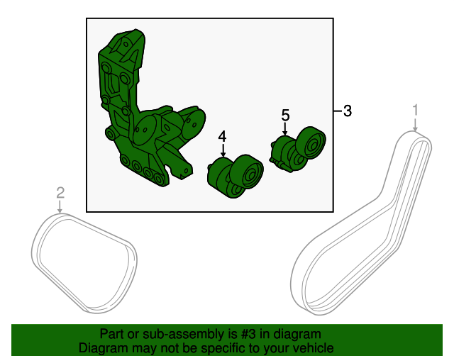 GENUINE Timing Belt Tensioner for 11-15 Sonata 11-16 Optima HYBRID 252802G652