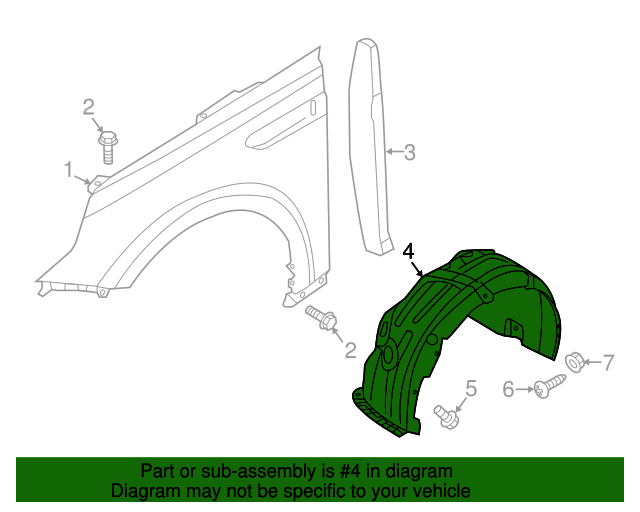 GENUINE Front Fender Liner LEFT DRIVER Side for 16-18 Kia Optima