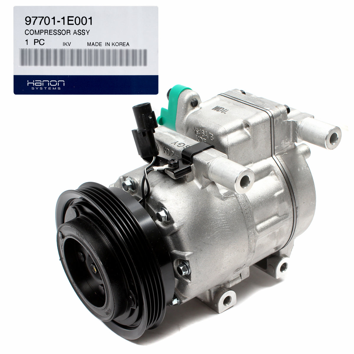 OEM A/C Compressor w/ Clutch VS16 for 2006-2011 Hyundai Accent 97701-1E001