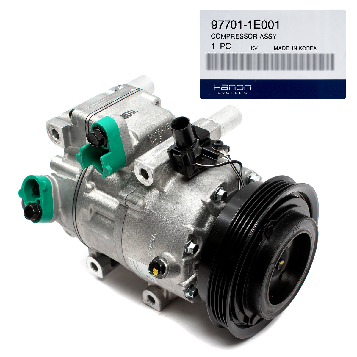 OEM A/C Compressor w/ Clutch VS16 for 2006-2011 Hyundai Accent 97701-1E001