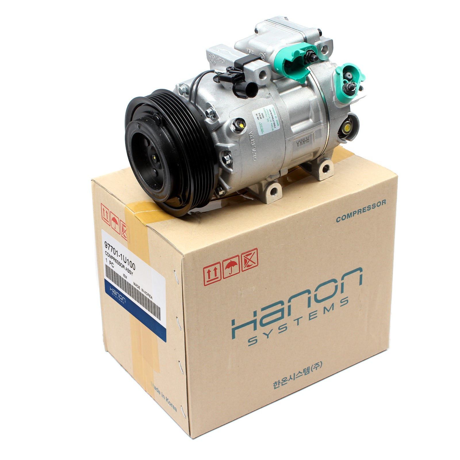 OEM AC Compressor W/ Clutch for 10-12 Santa Fe 11-13 Sorento 2.4L 977011U100