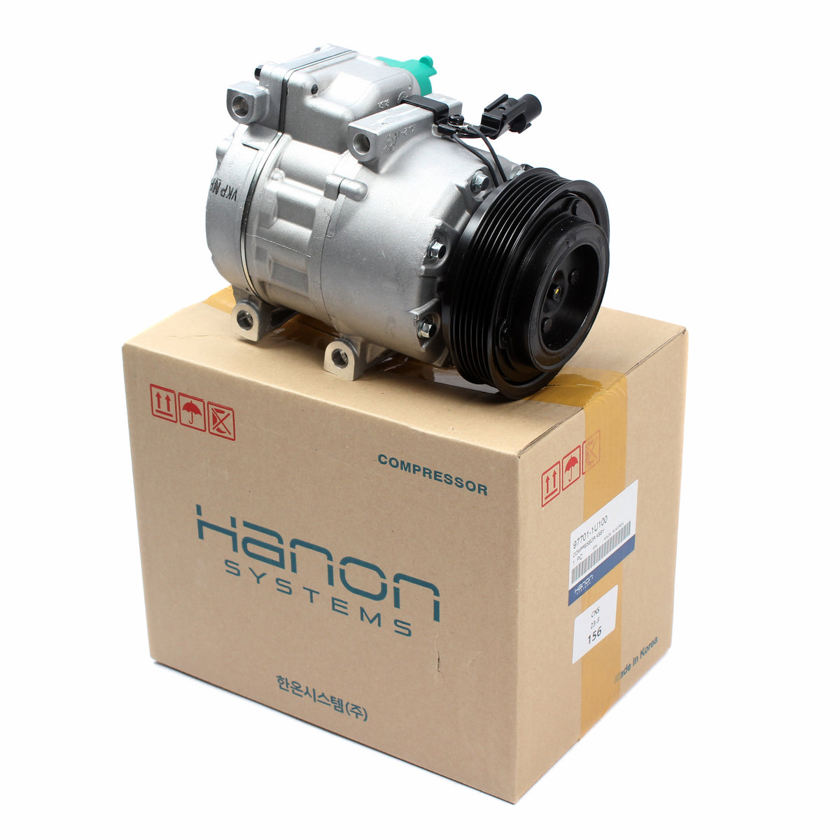 OEM AC Compressor W/ Clutch for 10-12 Santa Fe 11-13 Sorento 2.4L 977011U100