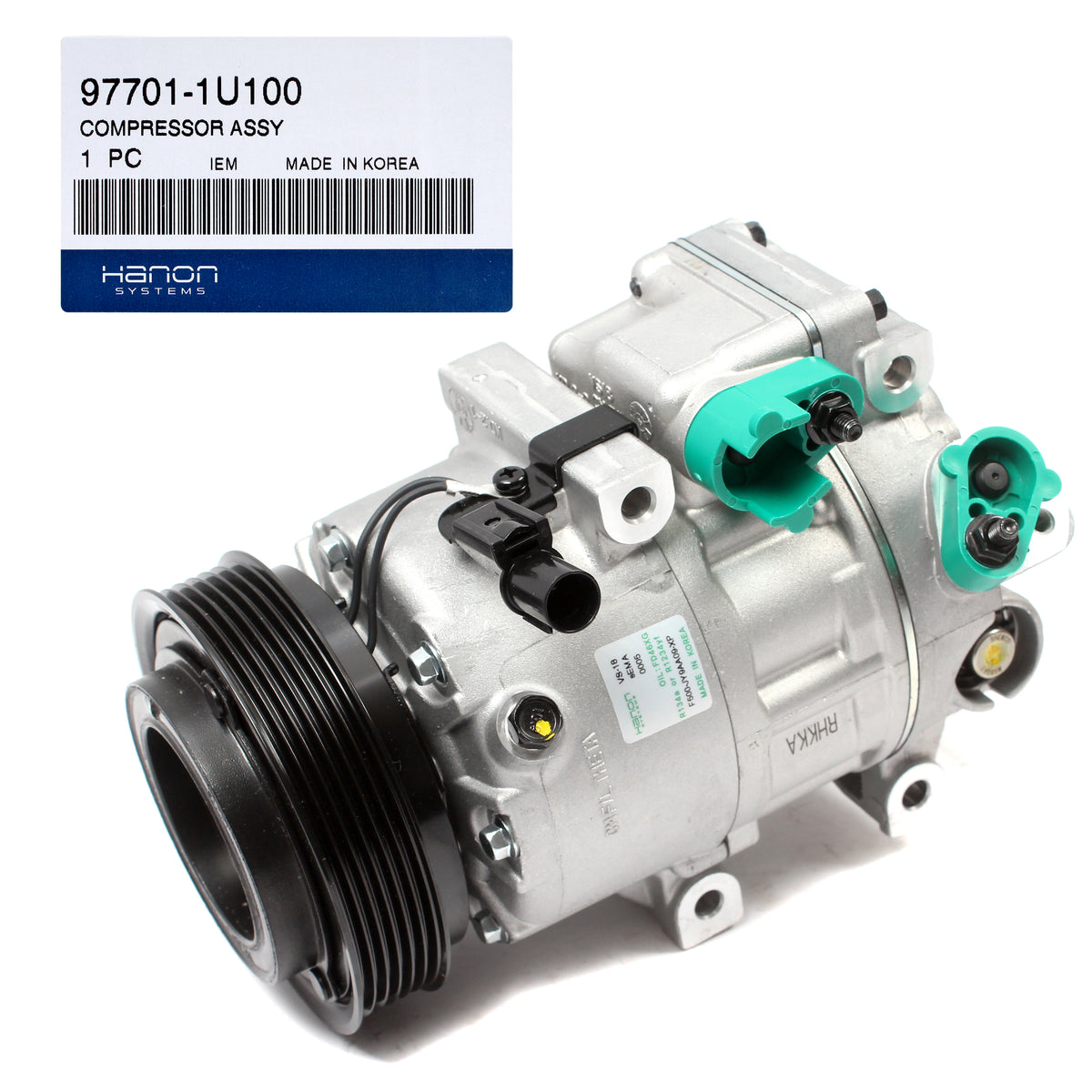 OEM AC Compressor W/ Clutch for 10-12 Santa Fe 11-13 Sorento 2.4L 977011U100