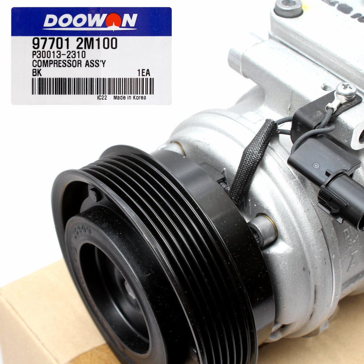 OEM AC Compressor W/ Clutch for 2010-2012 Genesis Coupe 3.8L 977012M100