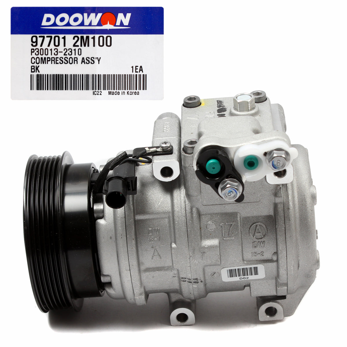 OEM AC Compressor W/ Clutch for 2010-2012 Genesis Coupe 3.8L 977012M100