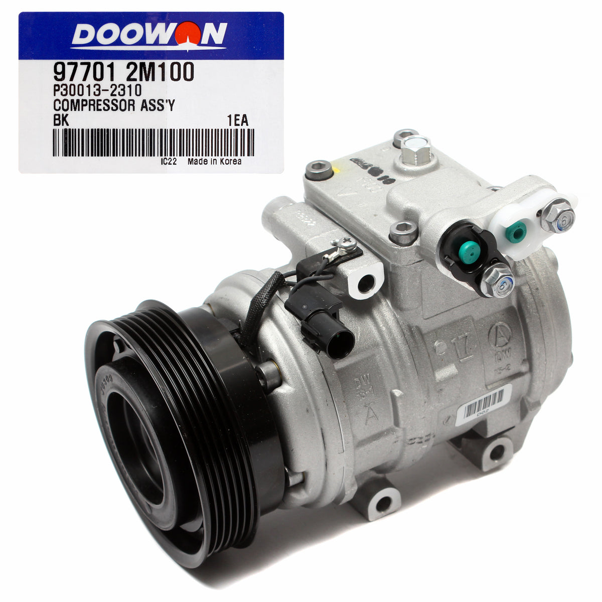 OEM AC Compressor W/ Clutch for 2010-2012 Genesis Coupe 3.8L 977012M100