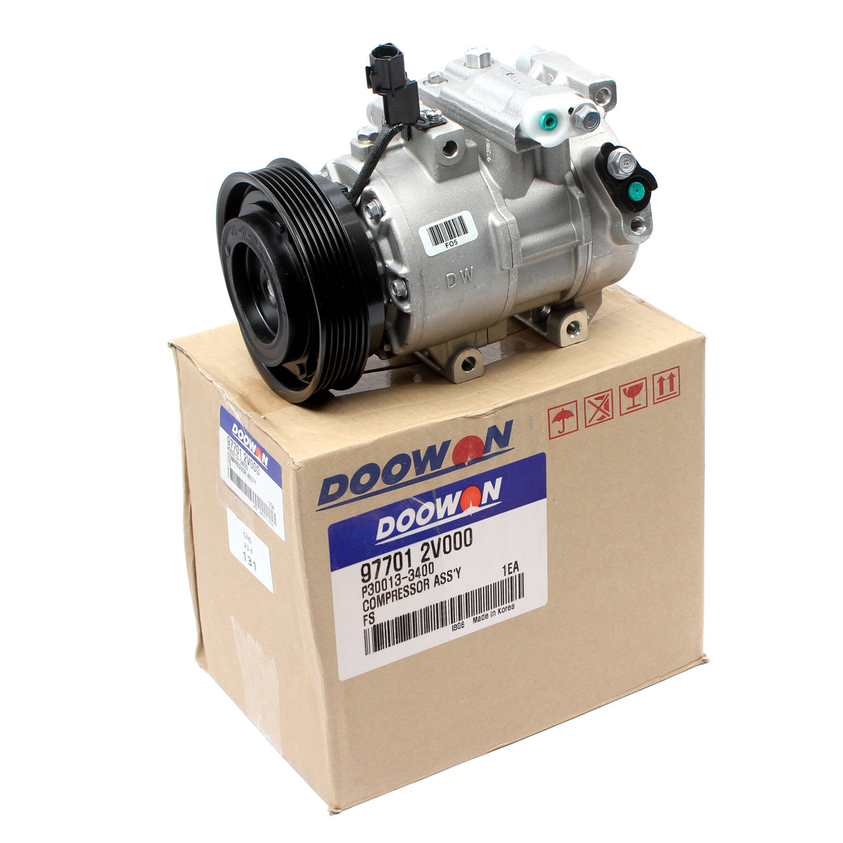 OEM AC Compressor W/ Clutch for 2012-2017 Hyundai Veloster 977012V000