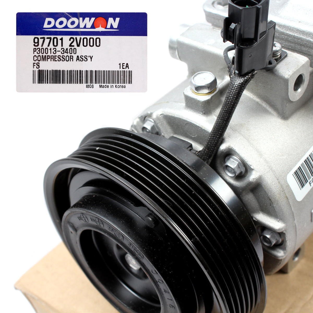 OEM AC Compressor W/ Clutch for 2012-2017 Hyundai Veloster 977012V000