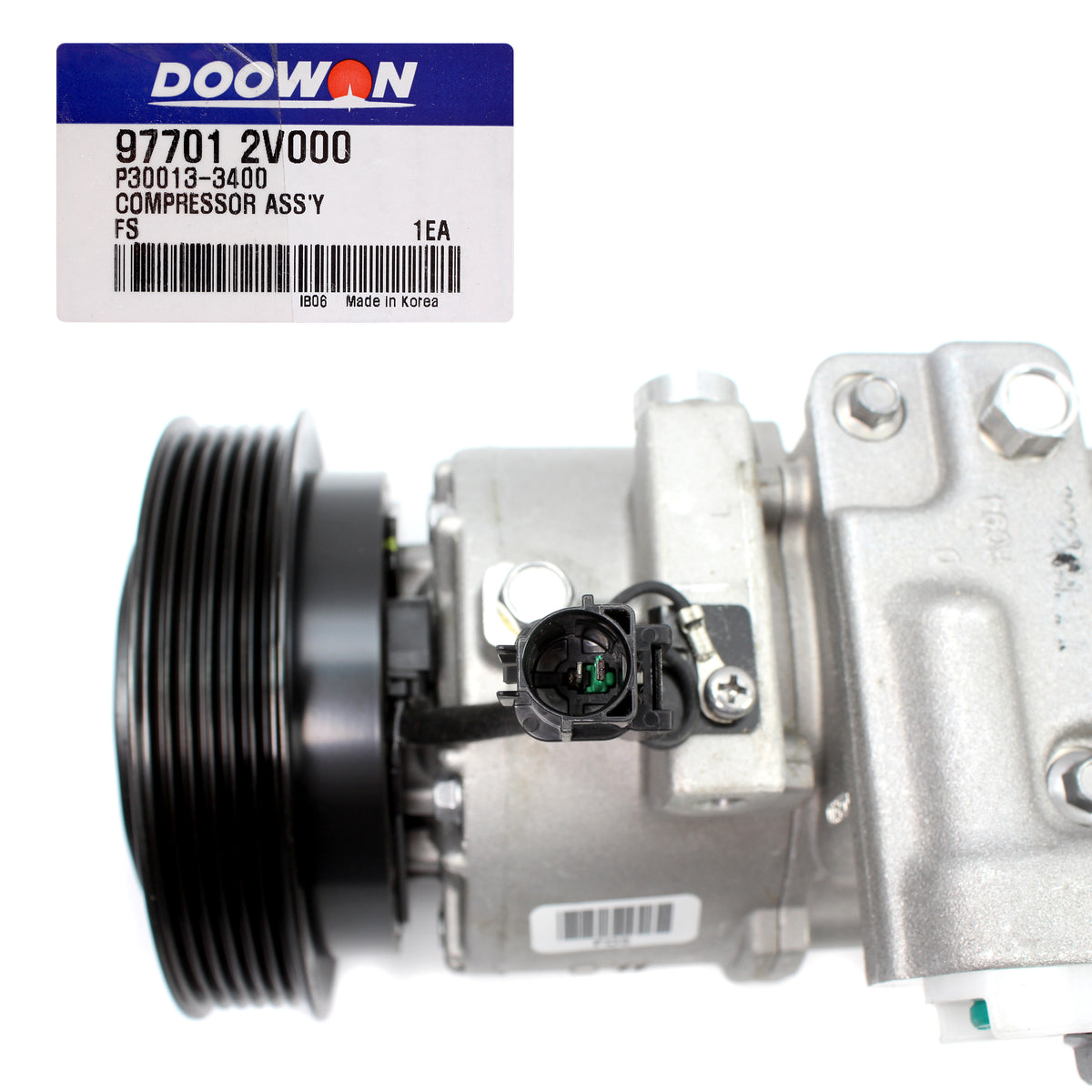 OEM AC Compressor W/ Clutch for 2012-2017 Hyundai Veloster 977012V000