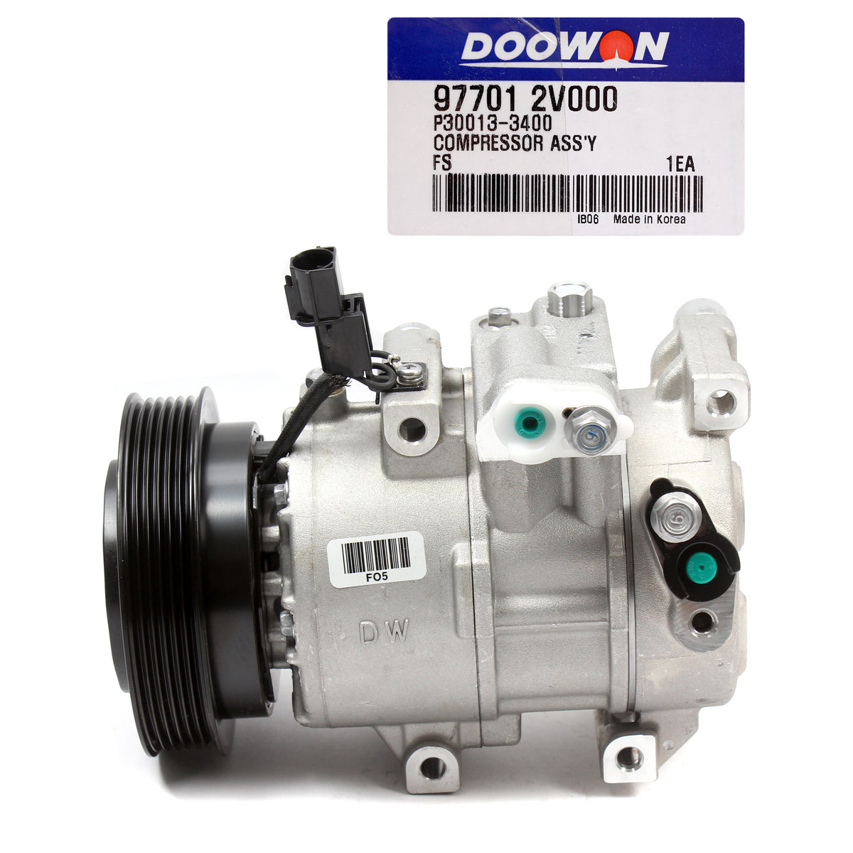 OEM AC Compressor W/ Clutch for 2012-2017 Hyundai Veloster 977012V000