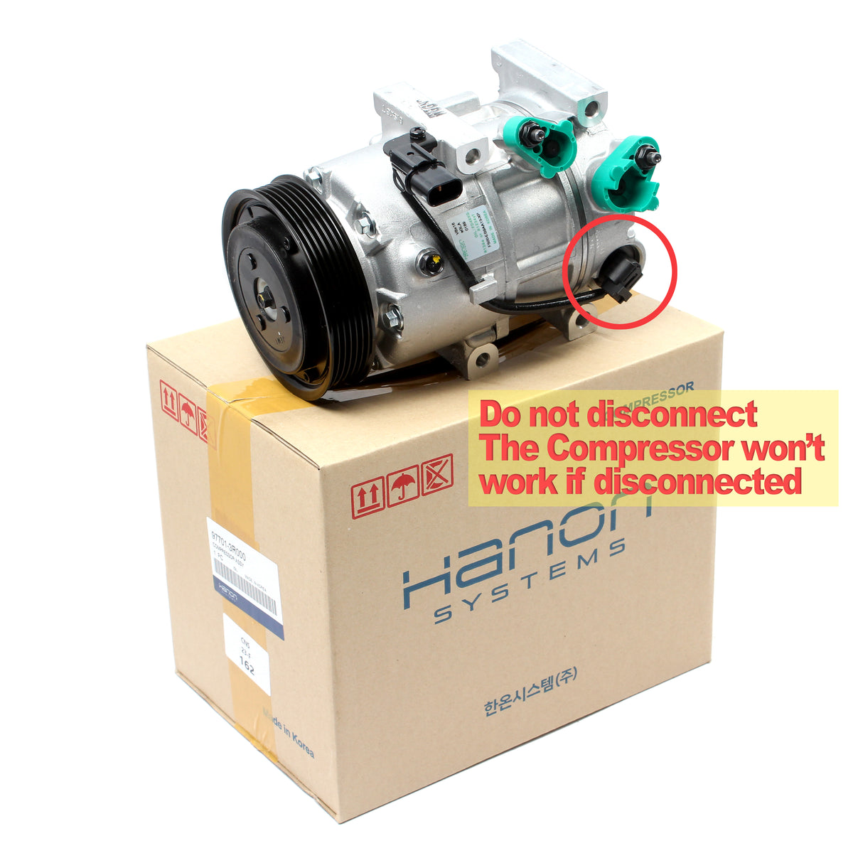 OEM AC Compressor W/ Clutch for 2011-2014 Sonata 2011-2012 Optima 977013R000