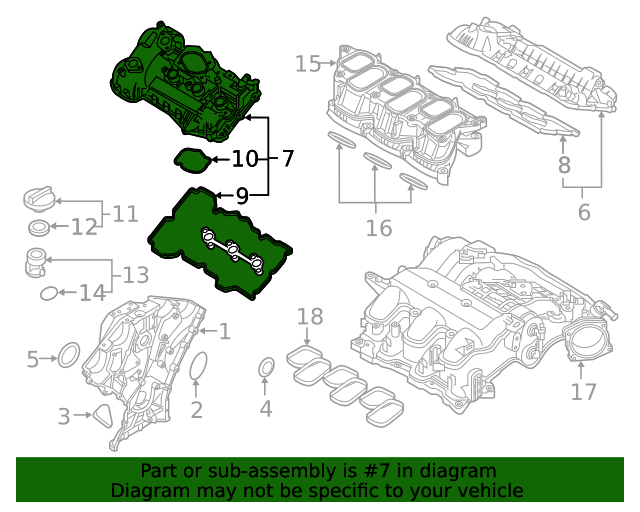 GENUINE Valve Cover LEFT for 2017-23 Palisade Cadenza Sedona Sorento Telluride