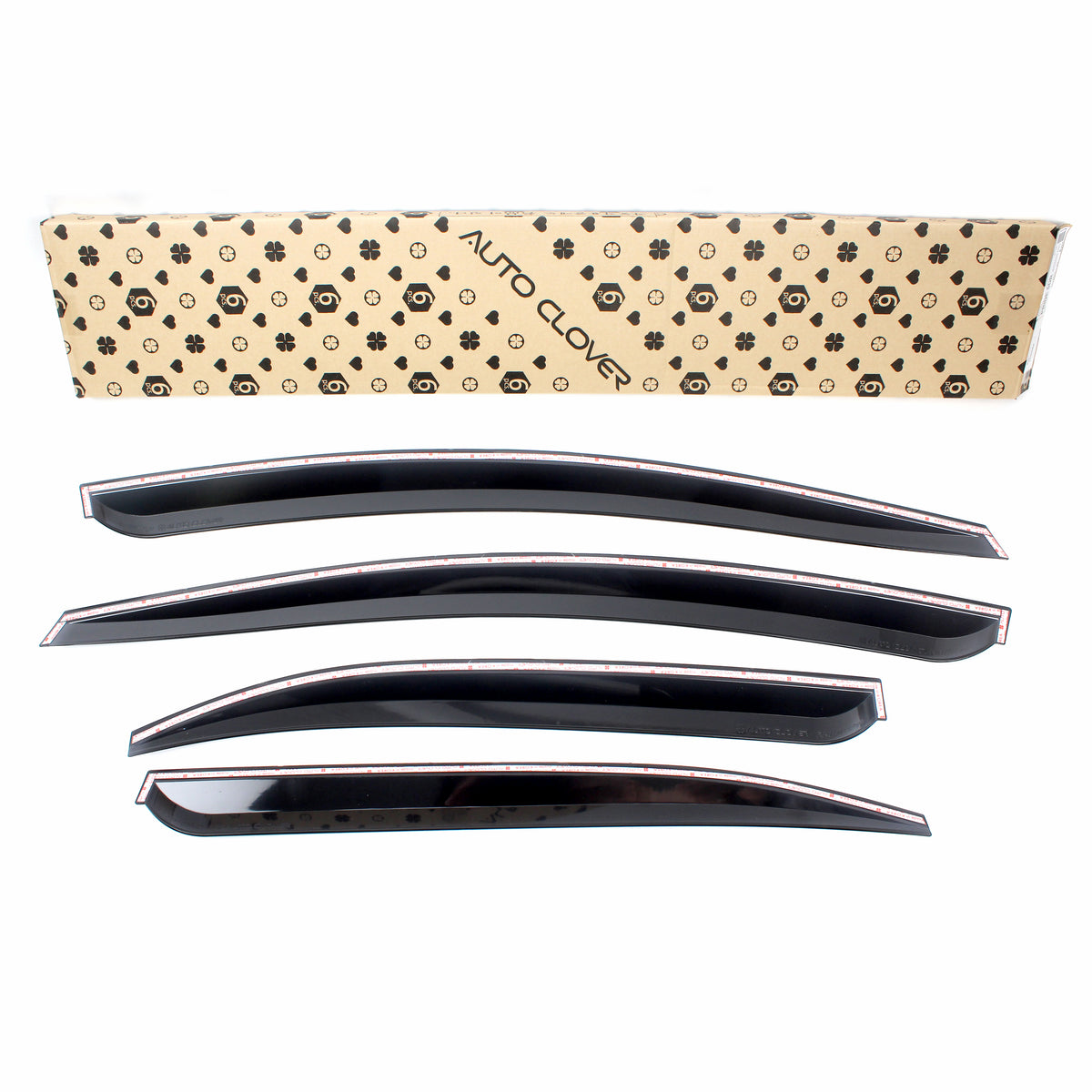 Smoked Window Sun Vent Visor Rain Guards 4pcs for 2012-2017 Kia Rio Hatchback