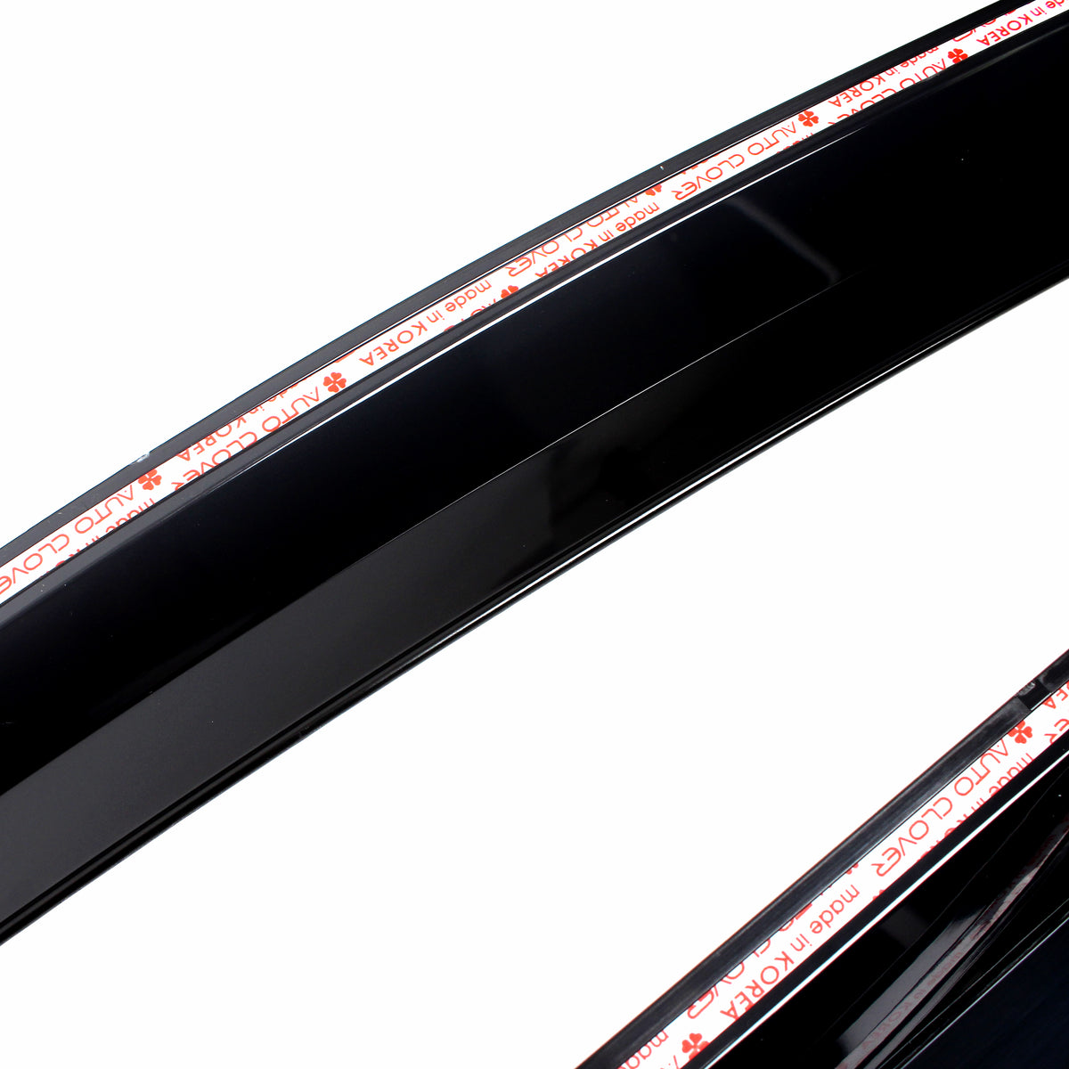 Smoked Window Sun Vent Visor Rain Guards 4pcs for 2012-2017 Kia Rio Hatchback