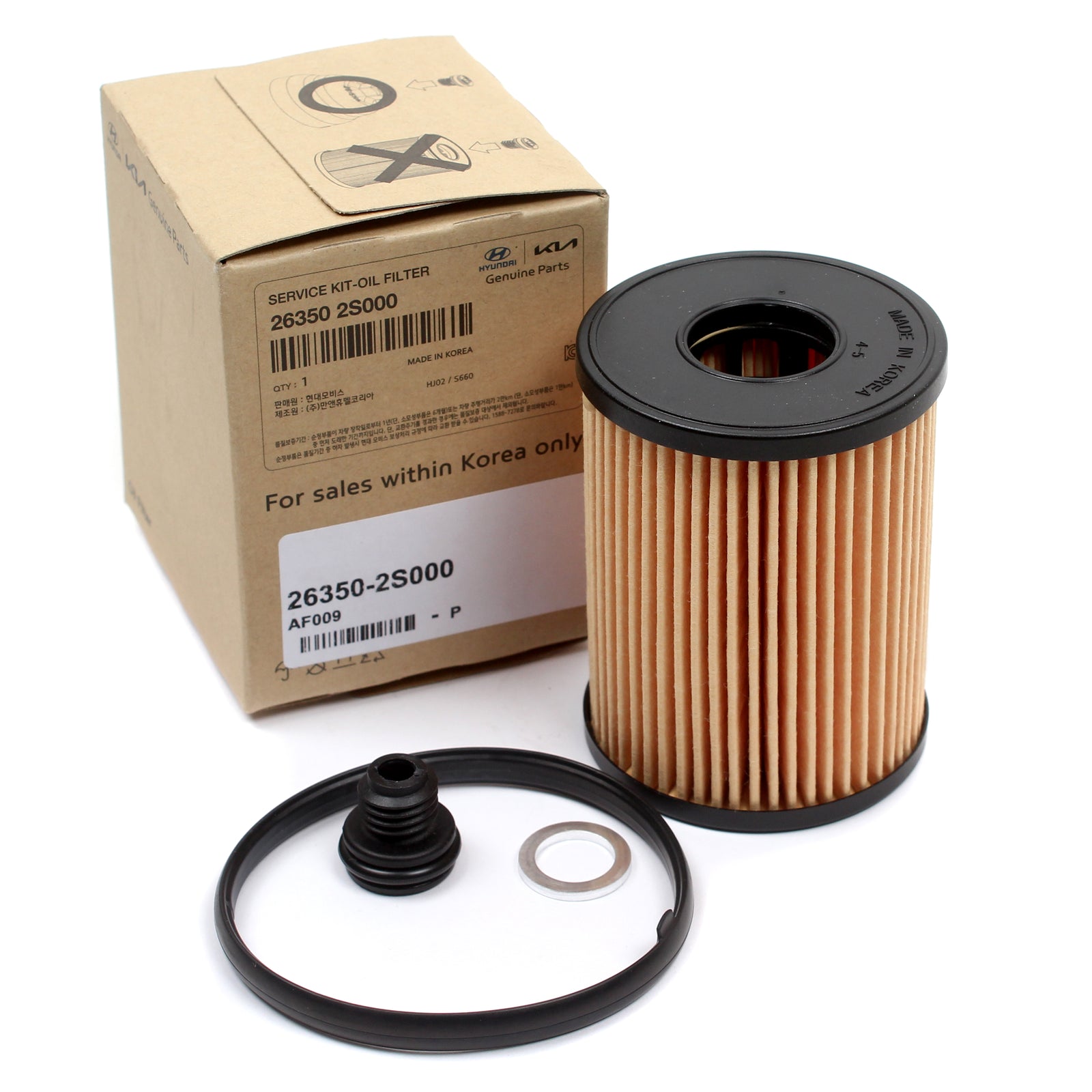 GENUINE Engine Oil Filter for 2020-2024 Santa Cruz Santa Fe Sonata Tucson 2.5L