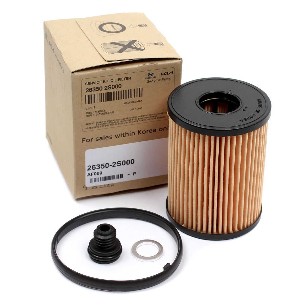 GENUINE Engine Oil Filter for 2020-2024 Santa Cruz Santa Fe Sonata Tucson 2.5L