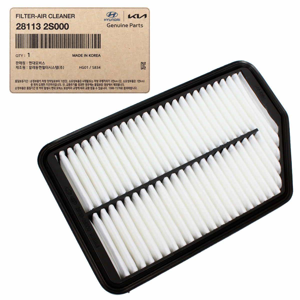 GENUINE Air Cleaner Filter for 10-15 Hyundai Tucson 11-16 Sportage 281132S000
