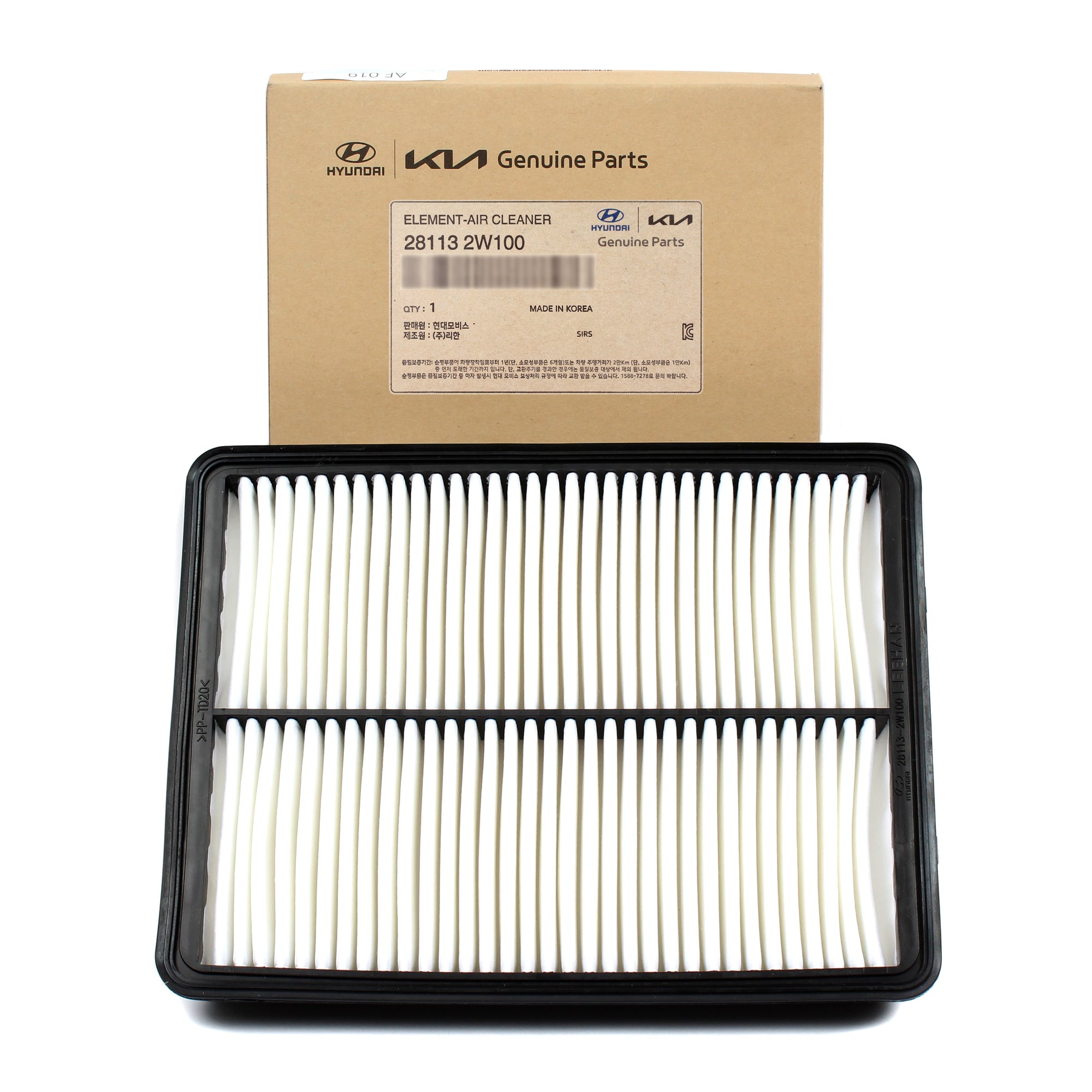 GENUINE Air Cleaner Filter for 2013-2019 Santa Fe 2014-2015 Sorento 281132W100