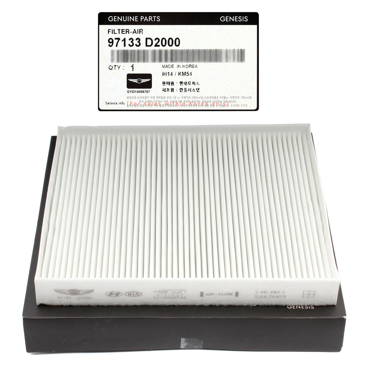 GENUINE Cabin Air Filter for 2009-2024 GENESIS HYUNDAI KIA 97133D2000