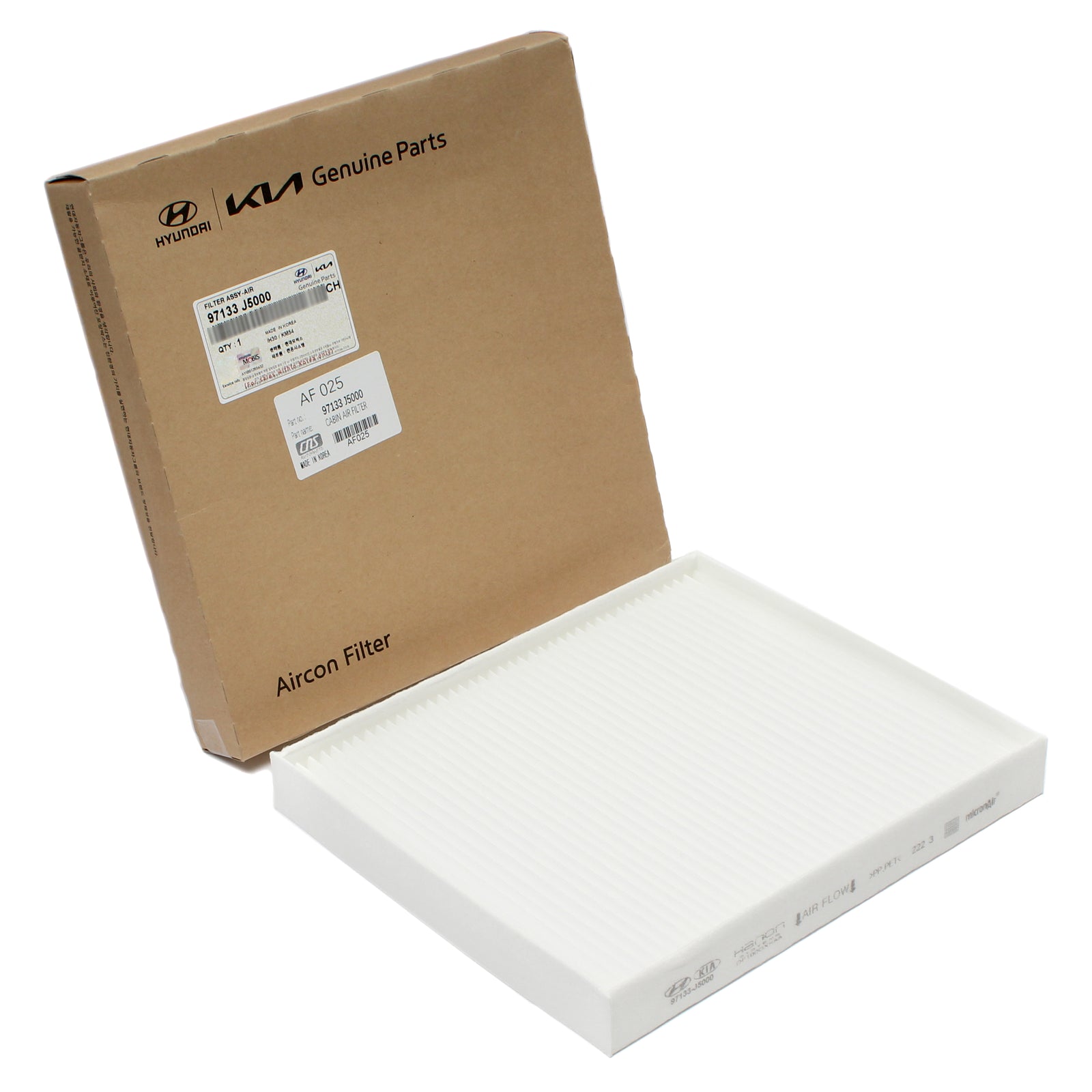 GENUINE AC Cabin Air Filter for 2009-2024 GENESIS HYUNDAI KIA 97133J5000
