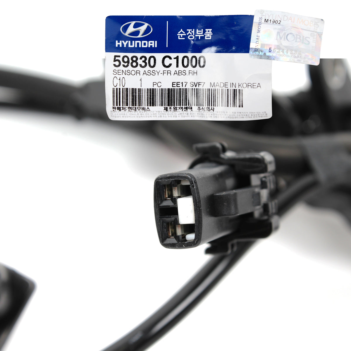 GENUINE ABS Wheel Speed Sensor FRONT RIGHT for 15-19 Hyundai Sonata 59830C1000