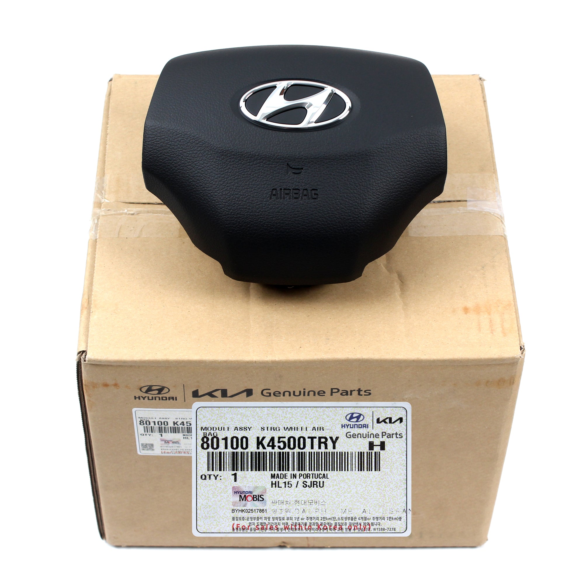 GENUINE Steering Wheel Air Bag Module for 2019-2022 Hyundai Kona EV 80100K4500TRY