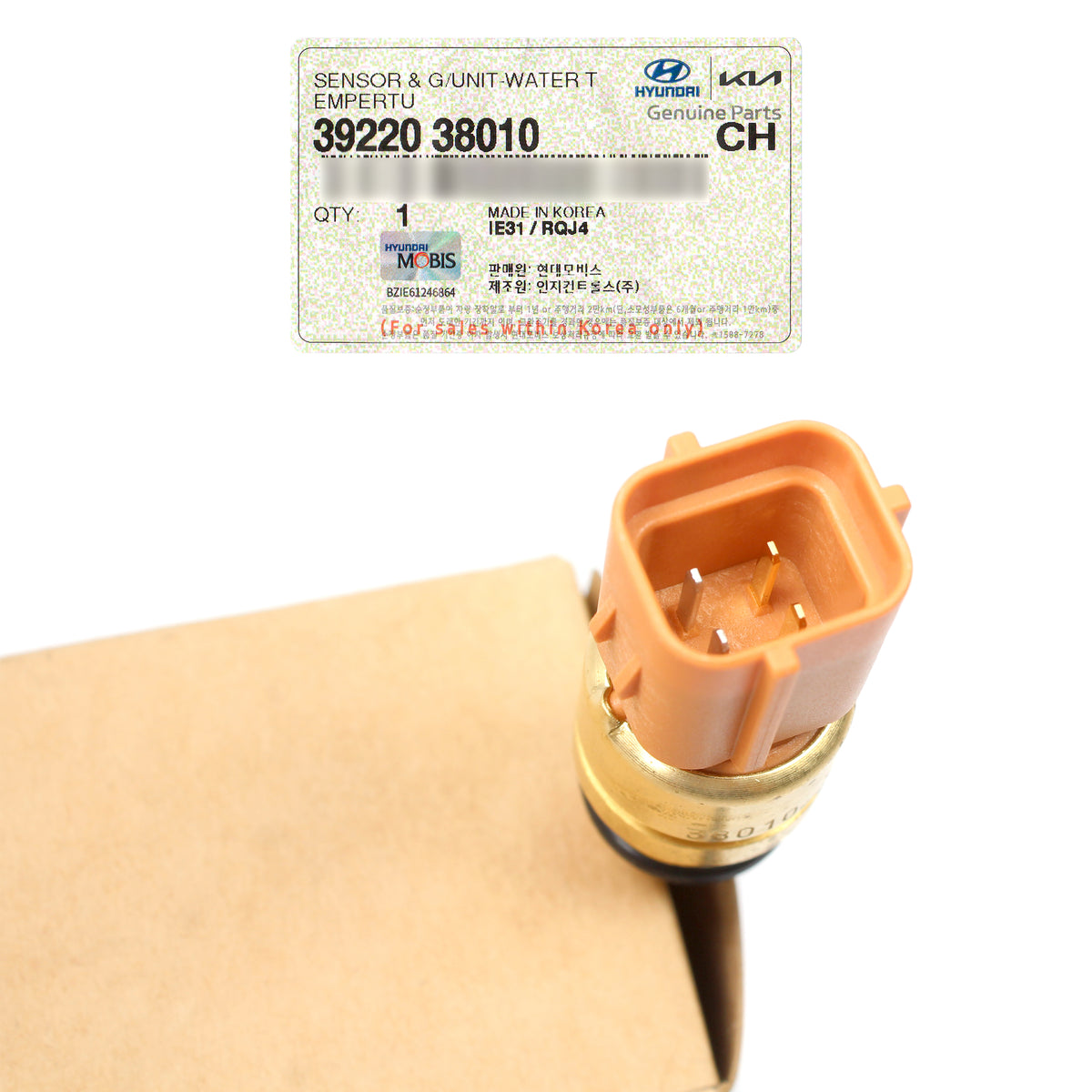 OEM Coolant Temperature Sensor for 2008-2023 Hyundai Kia Check Compatibility