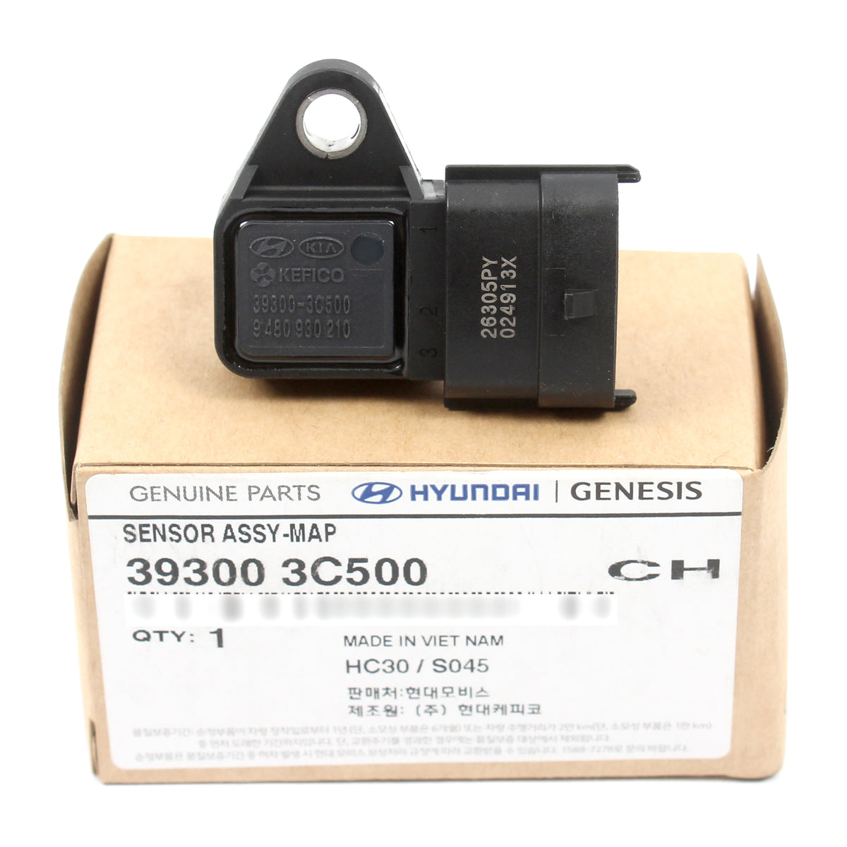 GENUINE MAP Sensor for 2009-2017 Hyundai Kia 2.7L 3.5L 3.8L 393003C500