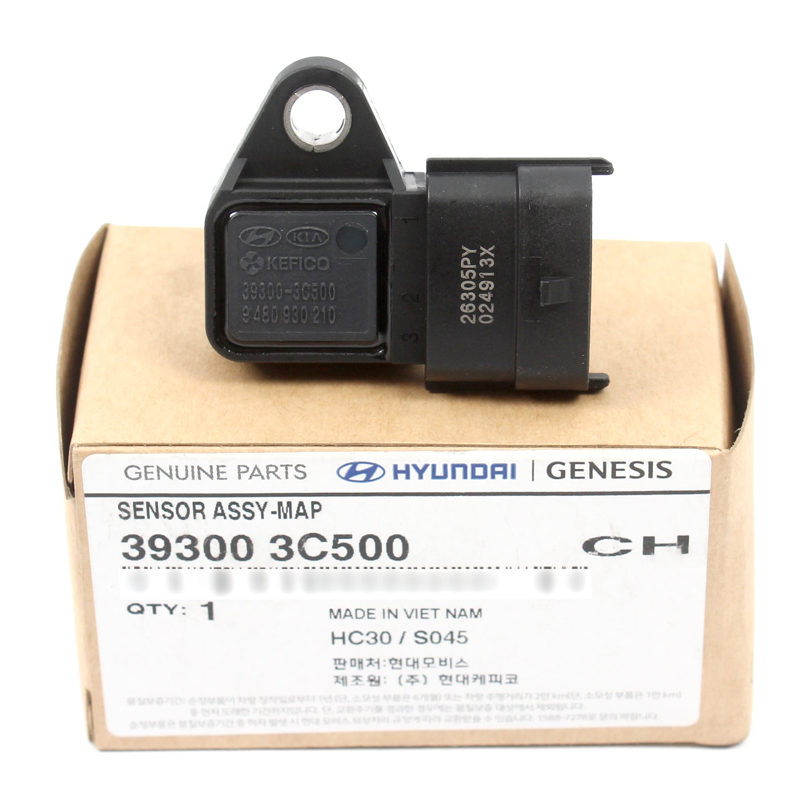 GENUINE MAP Sensor for 2009-2017 Hyundai Kia 2.7L 3.5L 3.8L 393003C500