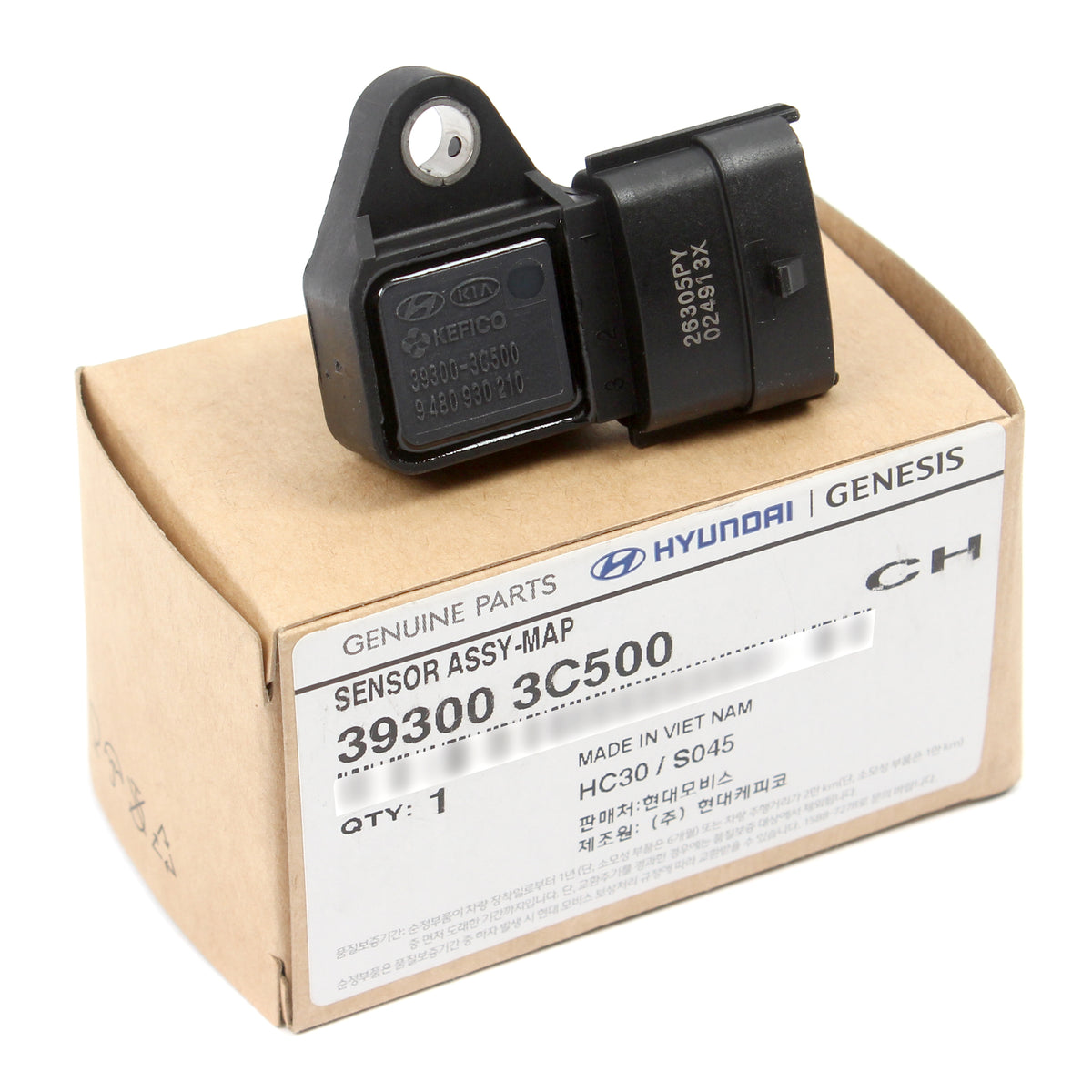 GENUINE MAP Sensor for 2009-2017 Hyundai Kia 2.7L 3.5L 3.8L 393003C500