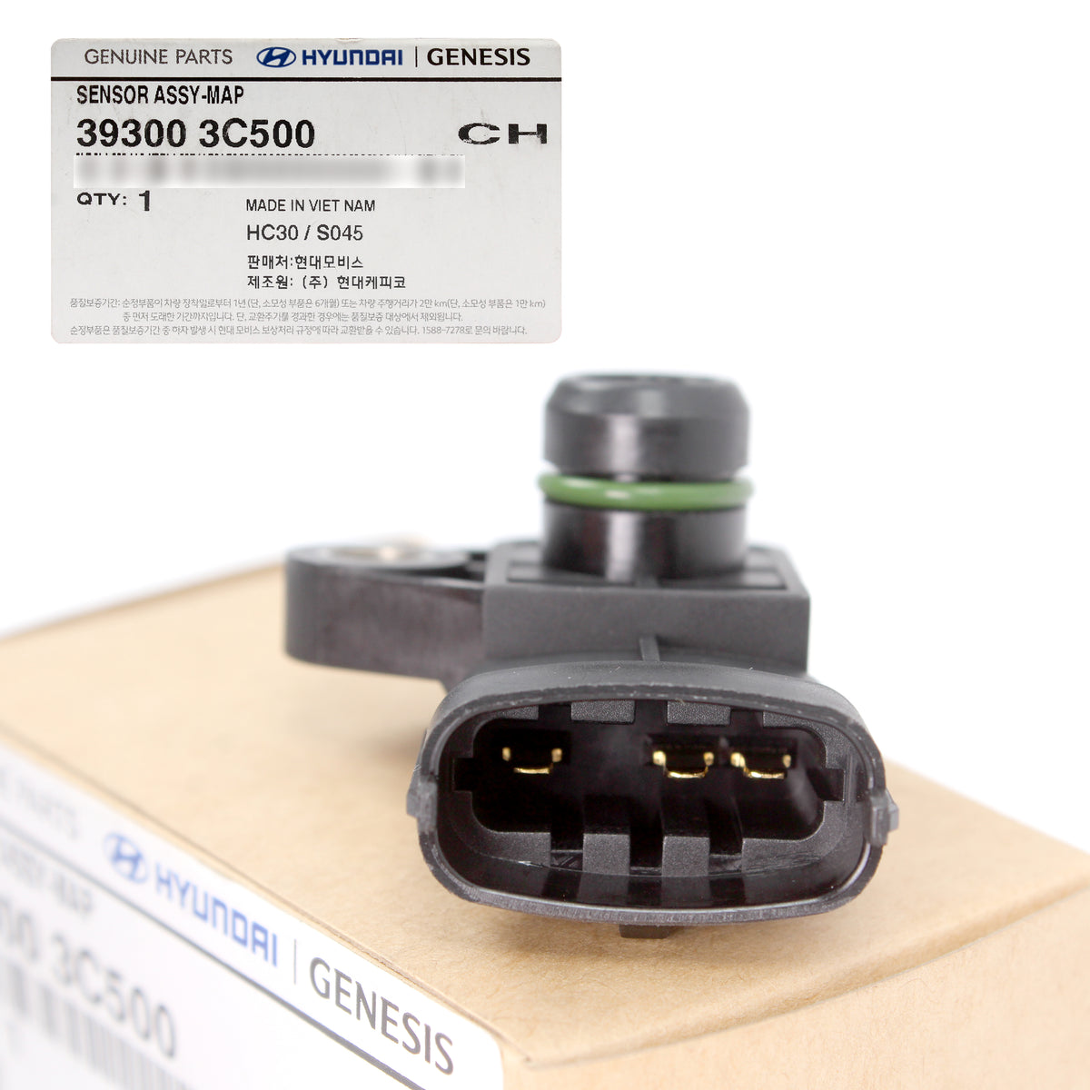 GENUINE MAP Sensor for 2009-2017 Hyundai Kia 2.7L 3.5L 3.8L 393003C500