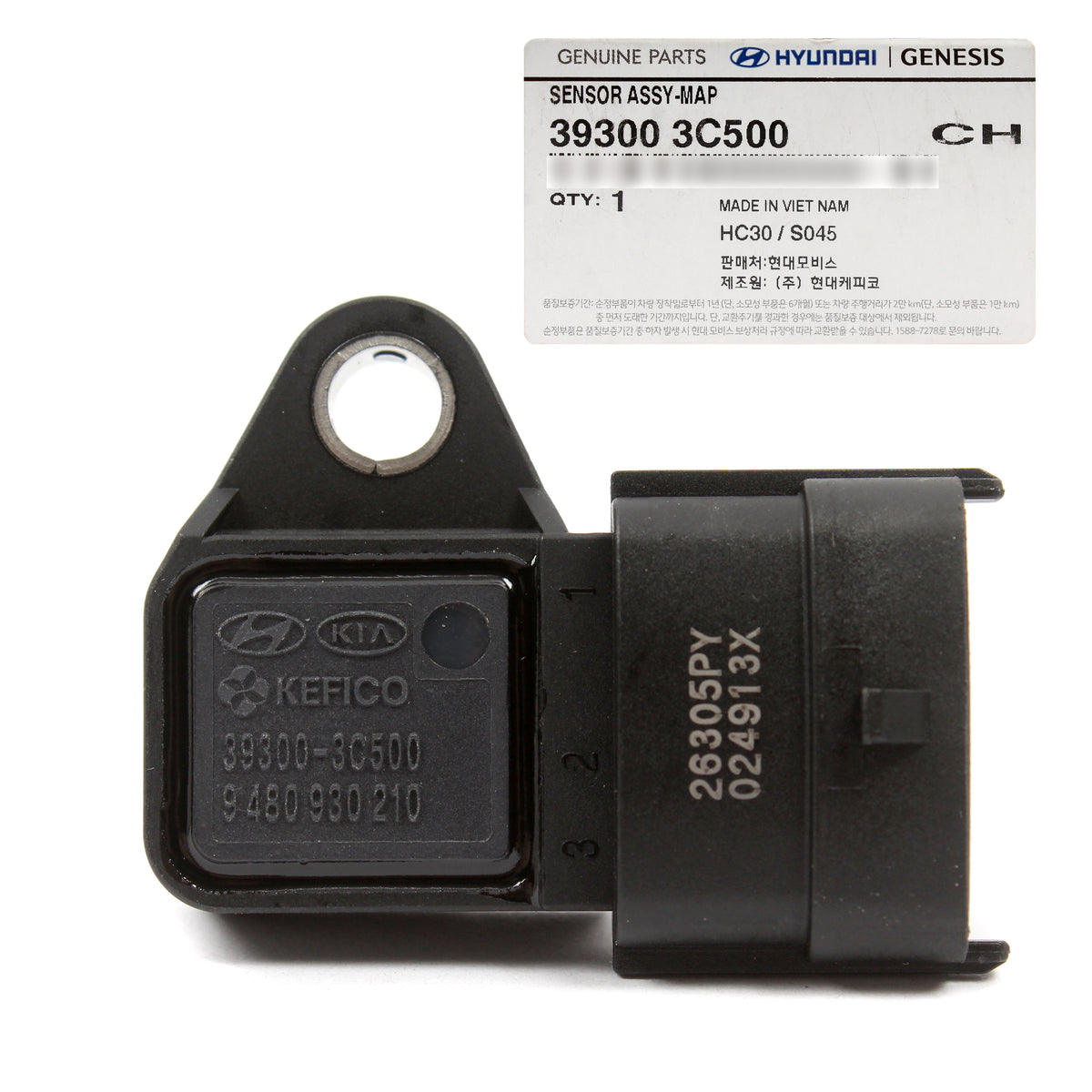 GENUINE MAP Sensor for 2009-2017 Hyundai Kia 2.7L 3.5L 3.8L 393003C500