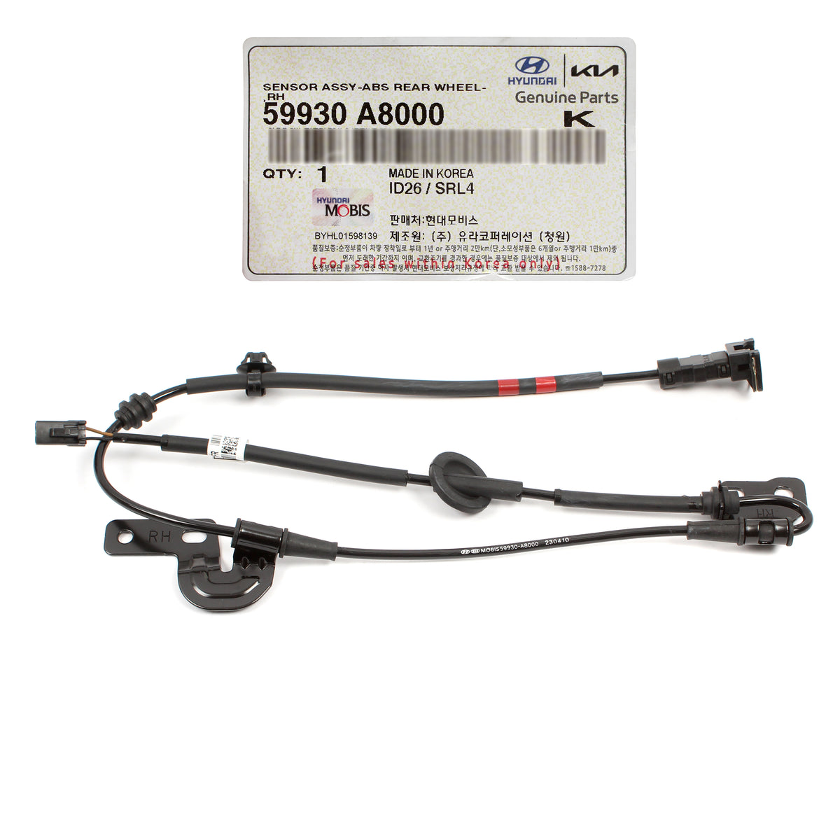 GENUINE ABS Wheel Speed Sensor REAR RIGHT for 2017-2020 Kia Optima 59930A8000