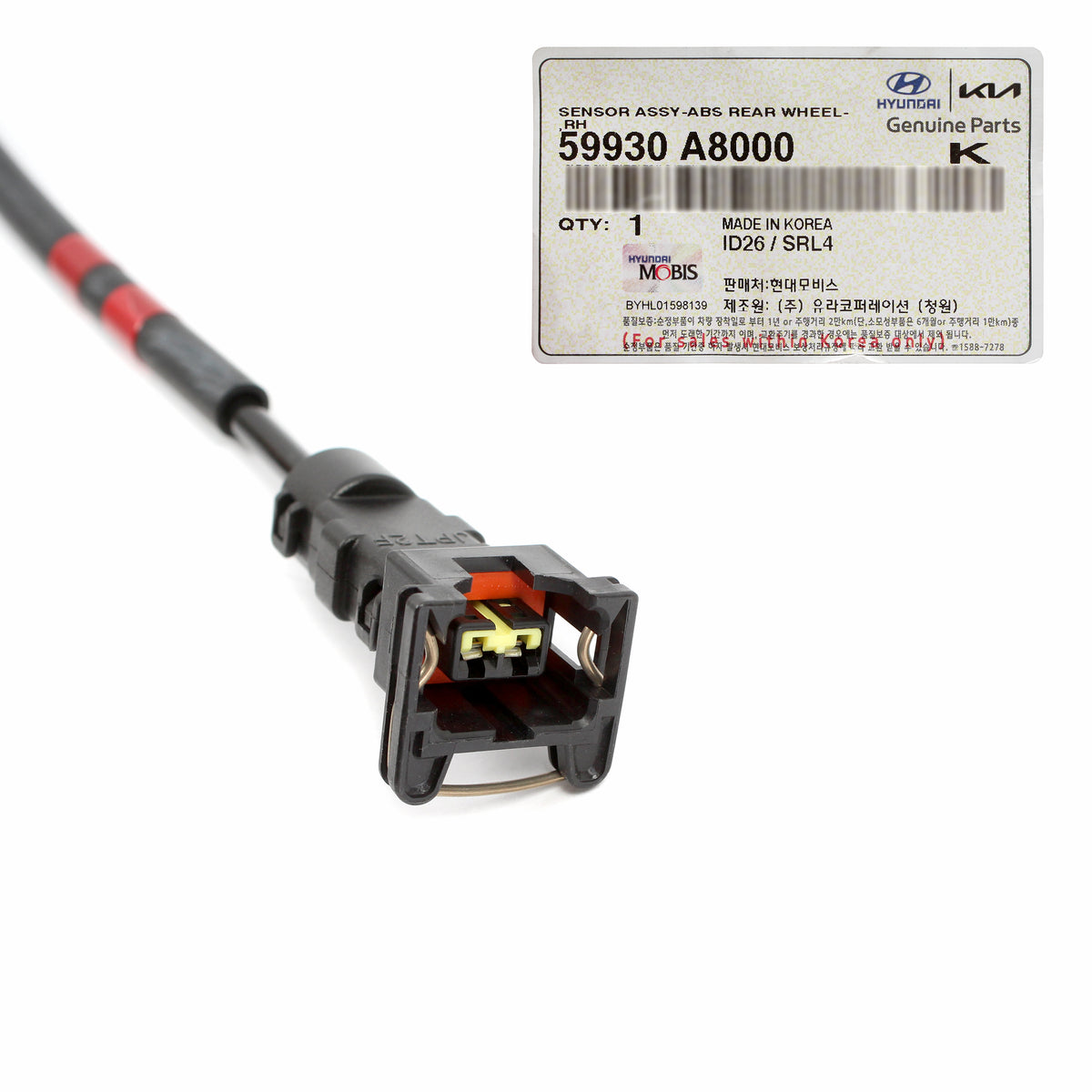 GENUINE ABS Wheel Speed Sensor REAR RIGHT for 2017-2020 Kia Optima 59930A8000