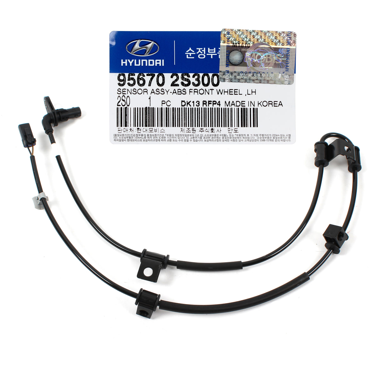 OEM ABS Wheel Speed Sensor FRONT LEFT for 10-15 Hyundai Tucson OEM 956702S300