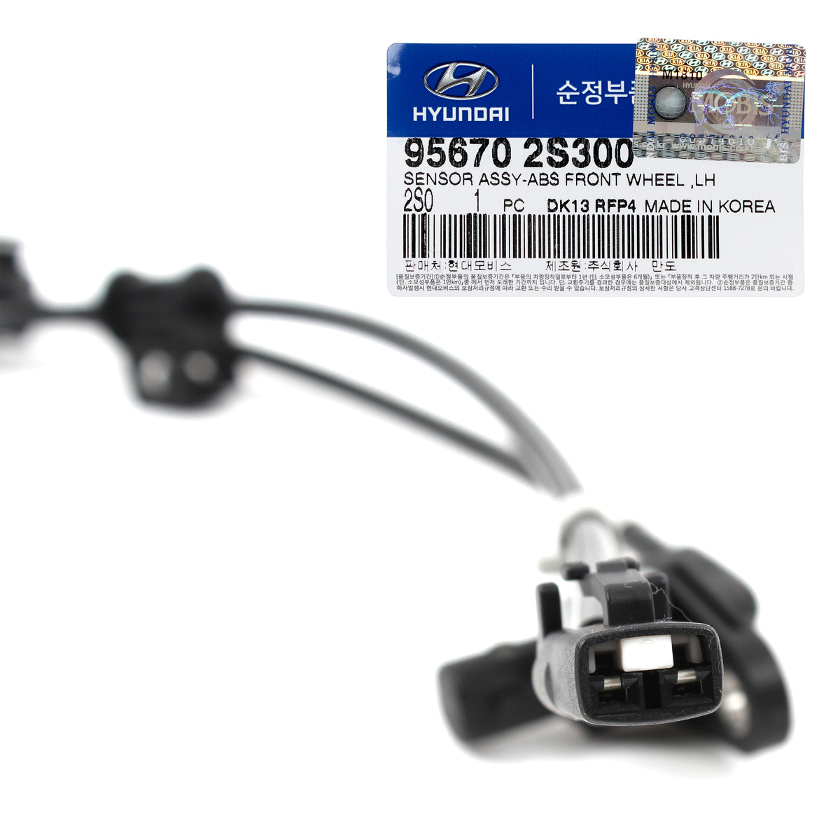 OEM ABS Wheel Speed Sensor FRONT LEFT for 10-15 Hyundai Tucson OEM 956702S300