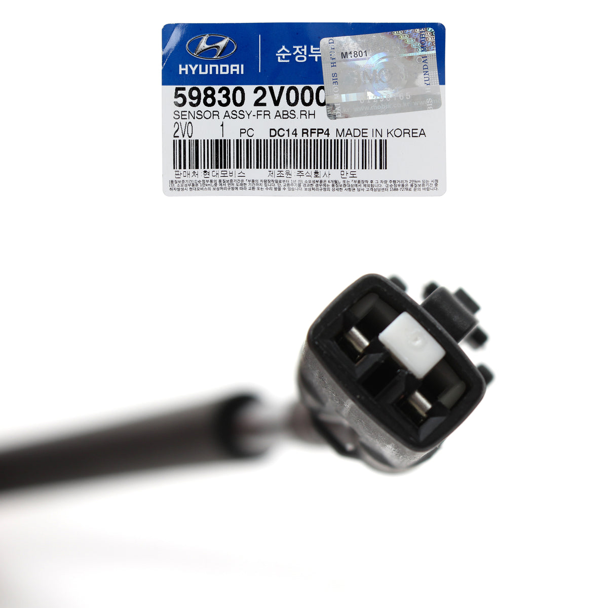 GENUINE ABS Speed Sensor FRONT RIGHT RH for 2012 Hyundai Veloster OEM 598302V000