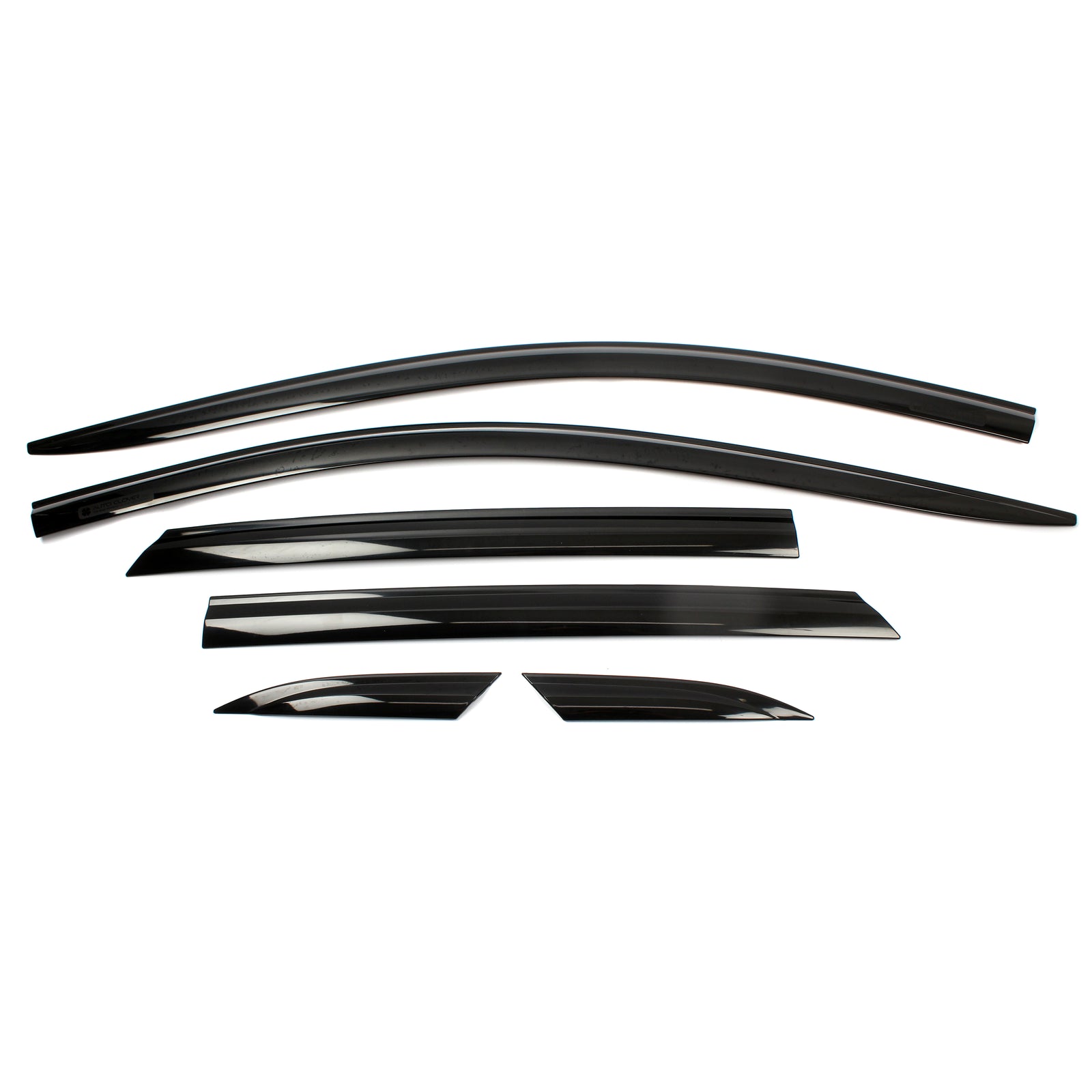 Black Smoked Window Sun Visor Rain Guards 6pcs for 2017-2022 Cadillac XT5