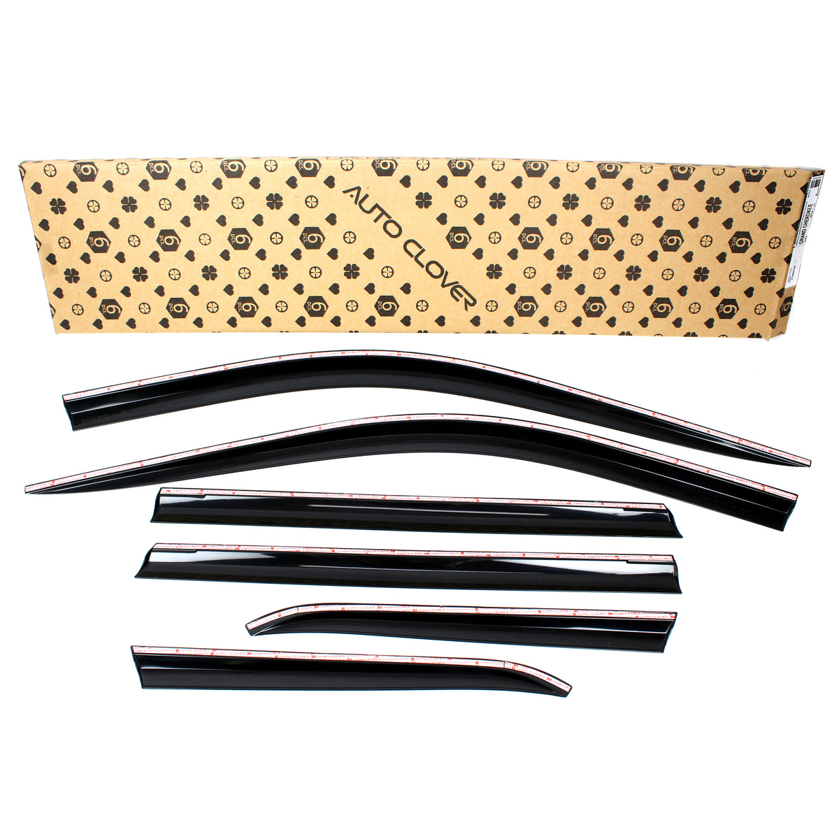 Smoked Window Sun Vent Visor Rain Guards 6pcs for 2016-2021 Jeep Grand Cherokee