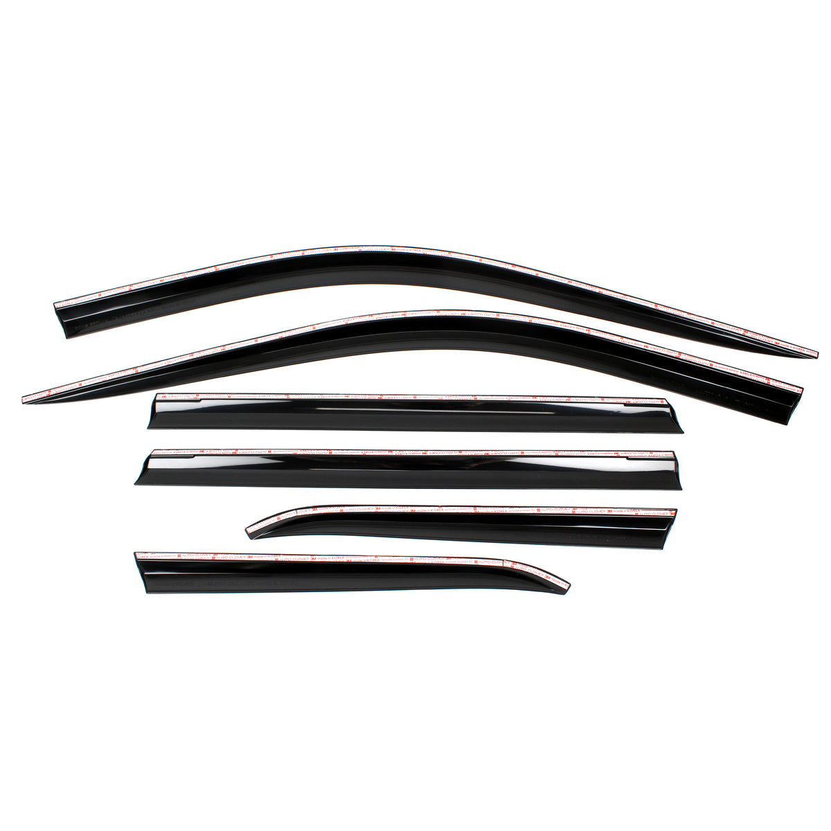 Smoked Window Sun Vent Visor Rain Guards 6pcs for 2016-2021 Jeep Grand Cherokee