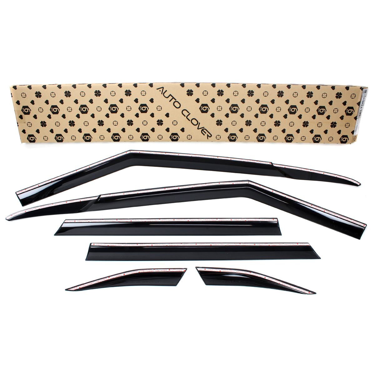 Smoked Window Sun Vent Visor Rain Guards 6pcs for 2020-2023 Kia Seltos