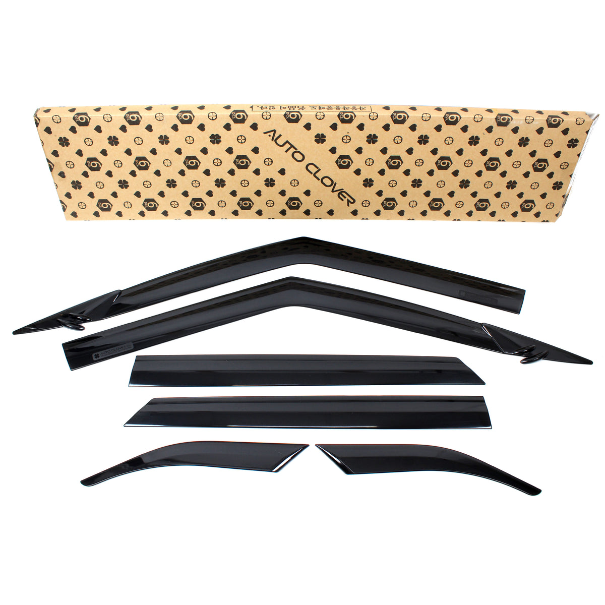 Smoked Window Sun Vent Visor Rain Guards 6pcs for 2020-2023 Hyundai Venue