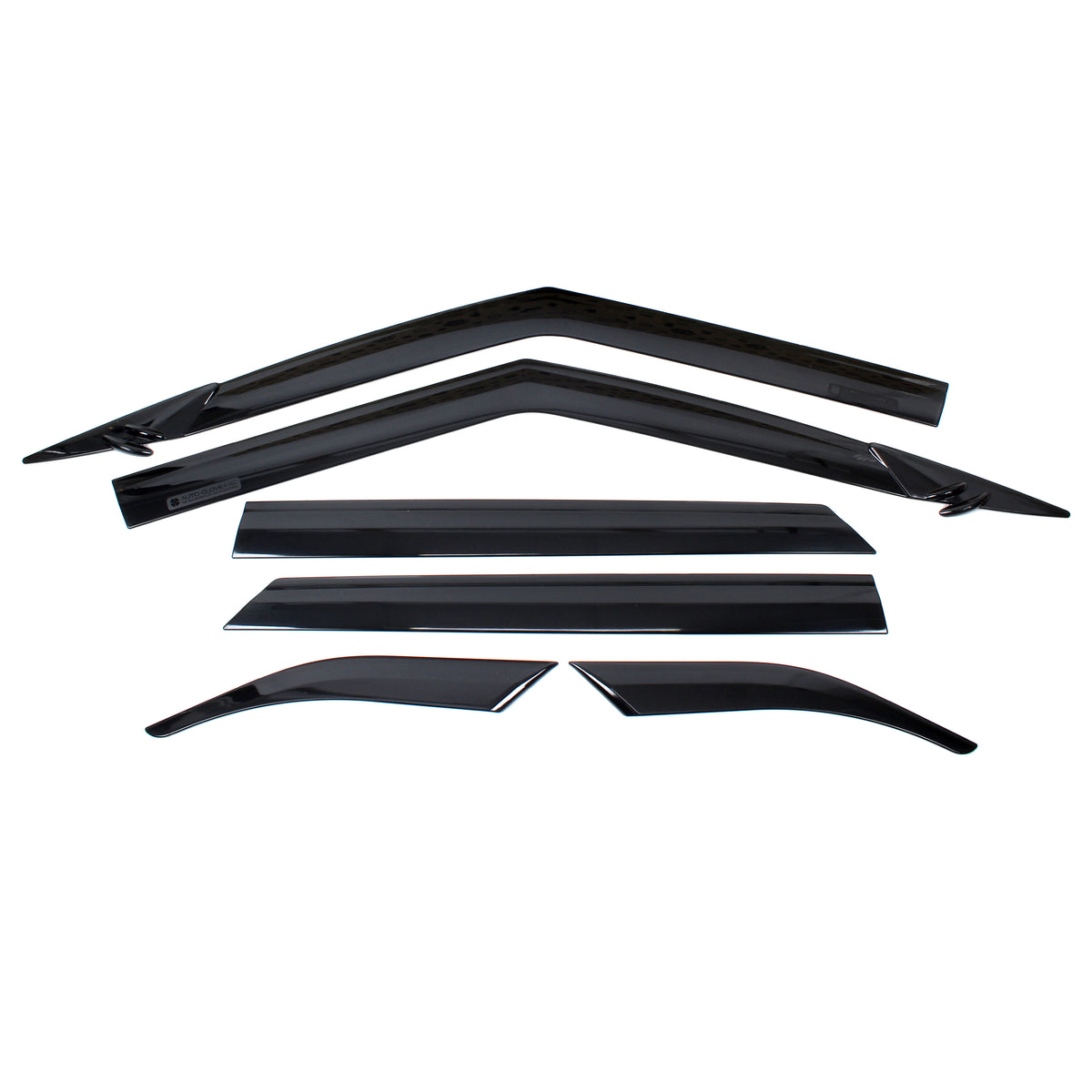 Smoked Window Sun Vent Visor Rain Guards 6pcs for 2020-2023 Hyundai Venue