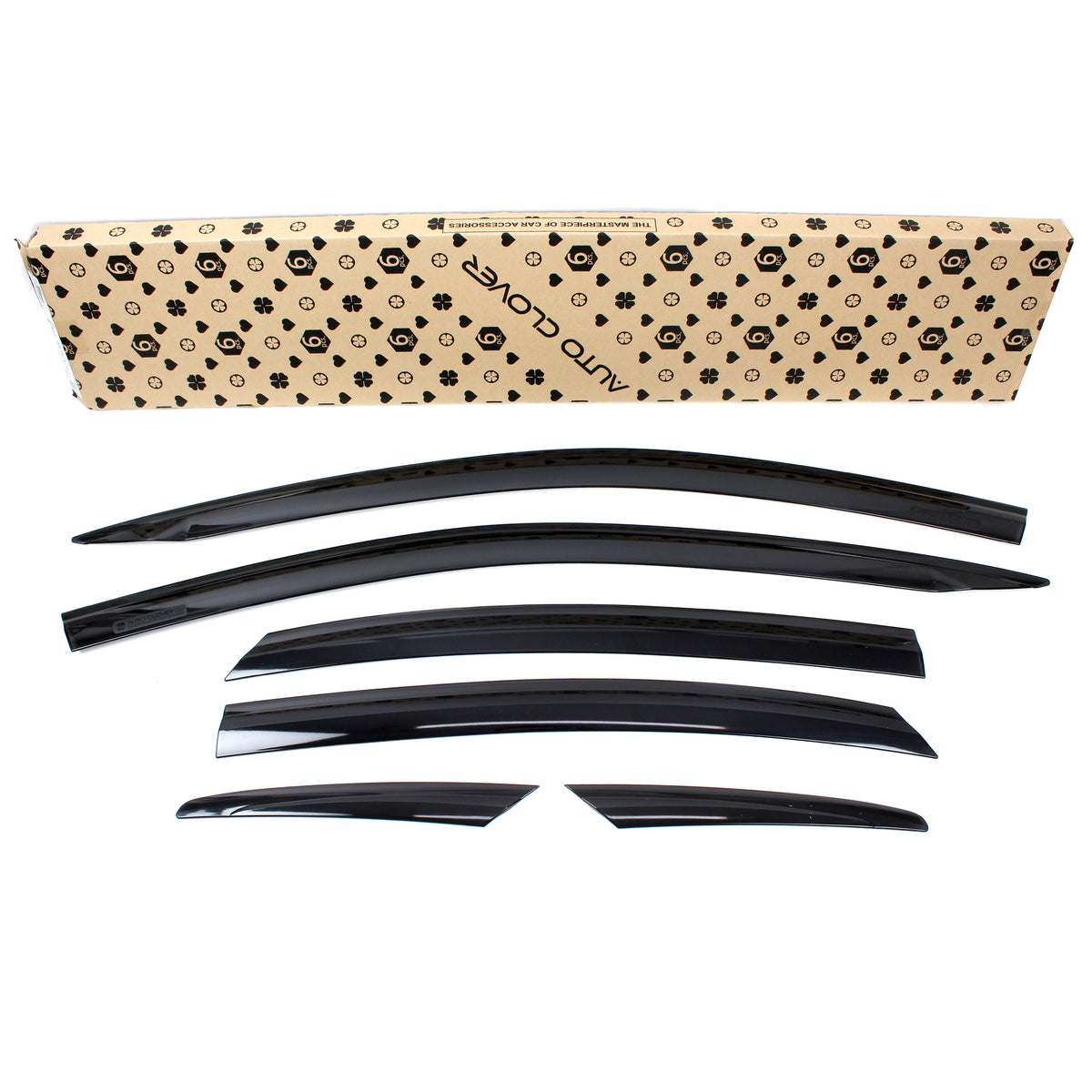 Smoked Window Sun Vent Visor Rain Guards 6pcs for 2019-2023 Kia Forte Sedan