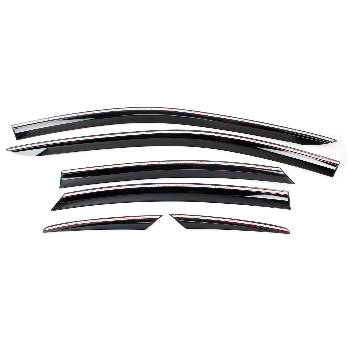 Smoked Window Sun Vent Visor Rain Guards 6pcs for 2019-2023 Kia Forte Sedan