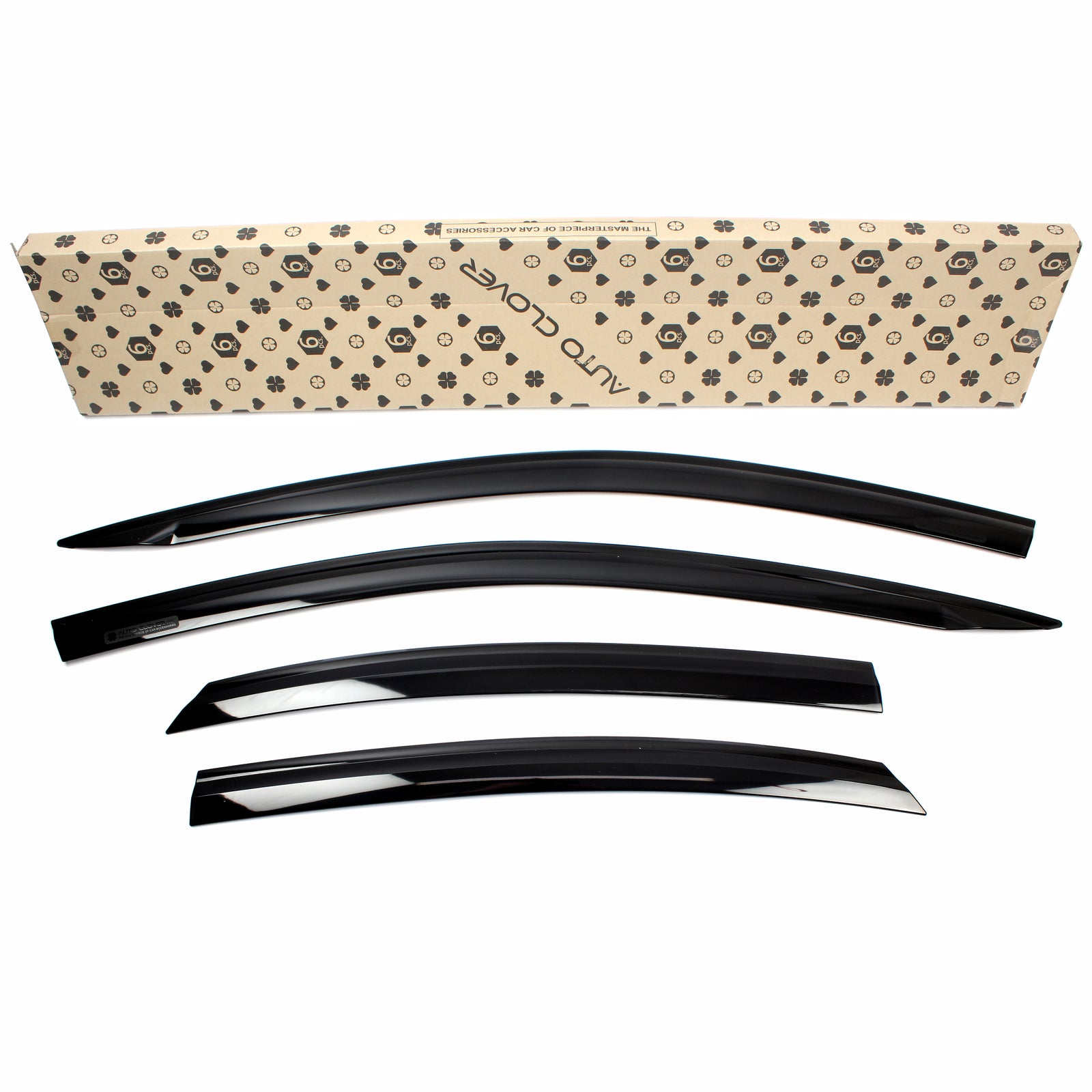 Black Smoked Window Sun Visor Rain Guards 4PCS for 2019-2023 Kia Forte Sedan