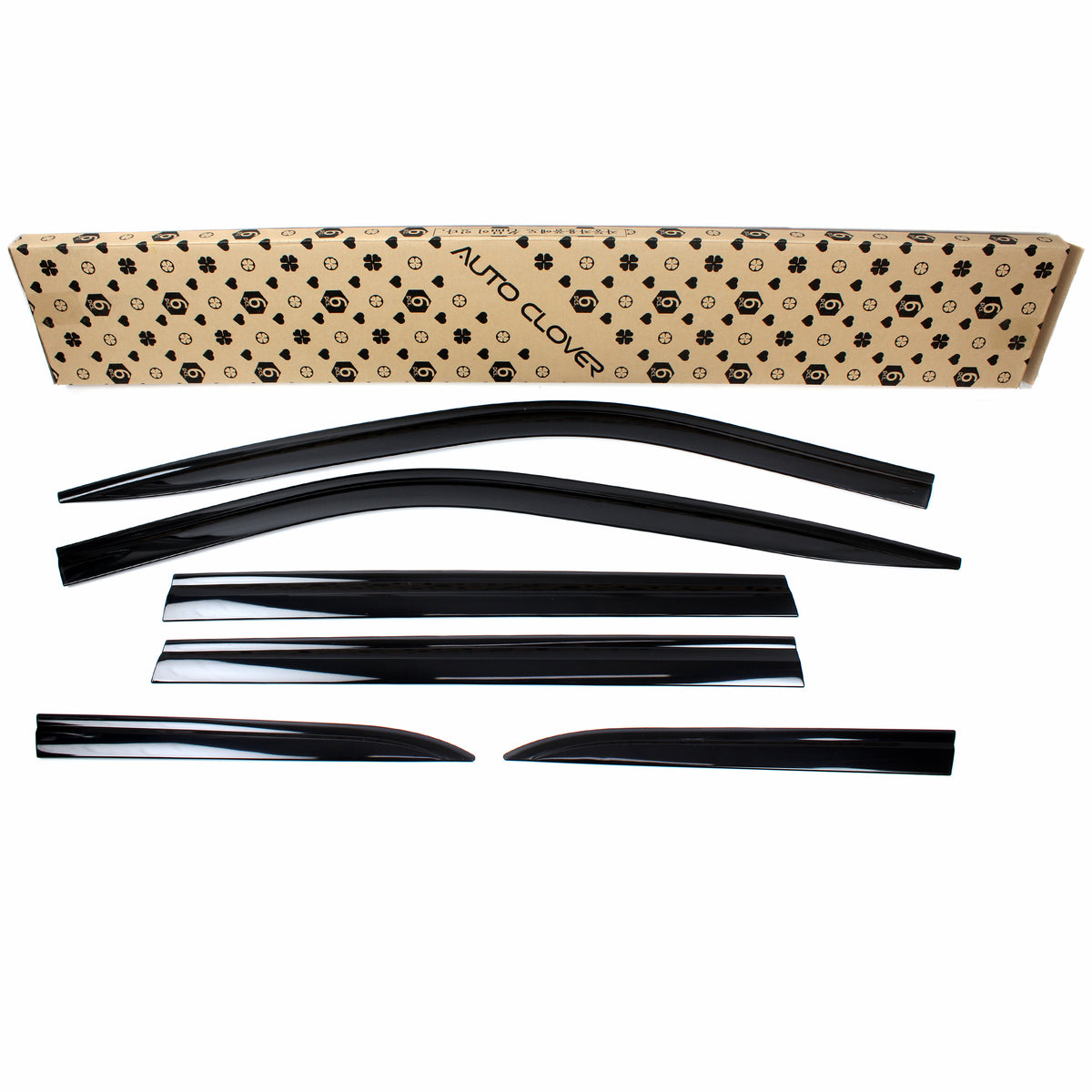 Smoked Window Sun Vent Visor Rain Guards 6pcs for 2017-2023 Jeep Compass